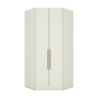 Guarda Roupa Canto Closet Modulado 2 Portas 3 Gavetas   Areia