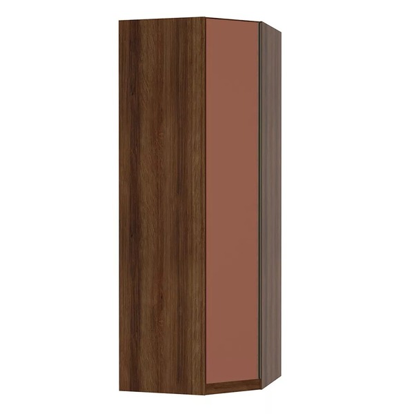 Guarda Roupa Canto Diagonal 1 Porta 6 Prateleiras 83cm Prime