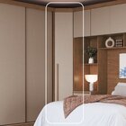 Guarda-roupa Canto Oblíquo 1 Porta Infinity Cedro/ Duna Line