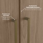 Guarda Roupa Canto Obliquo 1 Porta Seletto Areia Hp / Jequiti