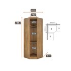 Guarda Roupa Canto Oblíquo Cairo Cumaru