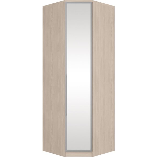 Guarda-roupa Canto Oblíquo Diamante M303 1 Porta Com Espelho