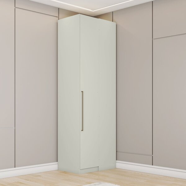 Guarda-roupa Canto Reto 1 Porta Seletto Areia Hp