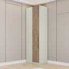 Guarda-roupa Canto Reto 1 Porta Seletto Areia Hp/jequitibá