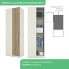 Guarda-roupa Canto Reto 1 Porta Seletto Areia Hp/jequitibá