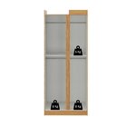 Guarda-roupa Canto Reto 2 Portas Paris Cinamomo/off White