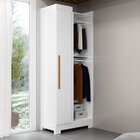 Guarda Roupa Canto Reto Com Pés Paris