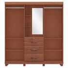 Guarda Roupa Capela Madeira Maciça 4p 3g 183 Cm 1143 Milani S