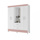 Guarda Roupa Capelinha 4 Portas 2 Gavetas Flex Mobi Albatroz