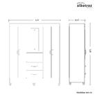 Guarda Roupa Capelinha 4 Portas 2 Gavetas Flex Mobi Albatroz