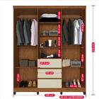 Guarda Roupa Capelinha 4 Portas E 3 Gavetas Imop