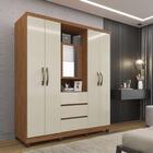 Guarda Roupa Capelinha 4 Portas E 3 Gavetas Imop