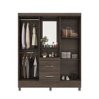 Guarda Roupa Capelinha 4 Portas Lord  Móveis Ébano