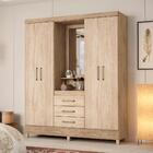 Guarda Roupa Capelinha 4 Pt Com Espelho 43220 Demobile