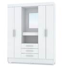 Guarda Roupa Capelinha Casal Fortaleza 4 Portas 3 Gavetas Vil