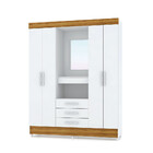 Guarda Roupa Capelinha Casal Fortaleza 4 Portas 3 Gavetas Vil