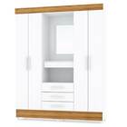 Guarda Roupa Capelinha Casal Fortaleza 4 Portas 3 Gavetas Vil