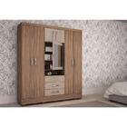 Guarda-roupa Capelinha Grafite - Colibri - Malbec / Riviera