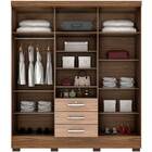 Guarda-roupa Capelinha Grafite - Colibri - Malbec / Riviera