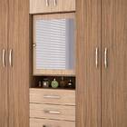 Guarda-roupa Capelinha Grafite - Colibri - Malbec / Riviera