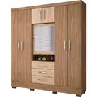 Guarda-roupa Capelinha Grafite - Colibri - Malbec / Riviera