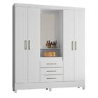 Guarda Roupa Capelinha Pérsia 4 Portas Com Espelho - Demóbile