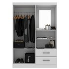 Guarda Roupa Capelinha Solteiro 2 Portas 2 Gavetas Premium Br