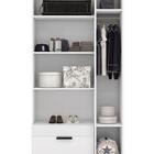 Guarda-roupa Capri 2 Portas Com Espelho Solteiro Branco