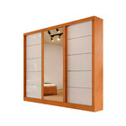 Guarda Roupa Capri Com 3 Portas De Correr Com Espelho Bianchi