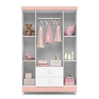 Guarda Roupa Caron Rosê Branco