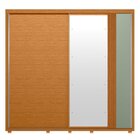 Guarda Roupa Casal 02 Portas Deslizantes Com Espelho Acácia C