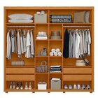 Guarda Roupa Casal 02 Portas Deslizantes Com Espelho Acácia C