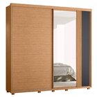 Guarda Roupa Casal 02 Portas Deslizantes Com Espelhos Acácia