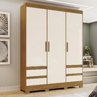 Guarda Roupa Casal 03 Portas 04 Gavetas B55 Briz