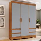 Guarda Roupa Casal 03 Portas 04 Gavetas B55 Briz