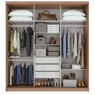 Guarda Roupa Casal 03 Portas De Correr 03 Gavetas Aquarius Lo