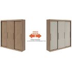 Guarda Roupa Casal 03 Portas De Correr 03 Gavetas Aquarius Lo