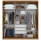 Guarda Roupa Casal 03 Portas De Correr 03 Gavetas Aquarius Lo