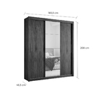 Guarda-roupa Casal 03 Portas De Correr 04 Gavetas Com Espelho