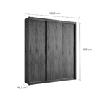 Guarda-roupa Casal 03 Portas De Correr 04 Gavetas Urucum Amên