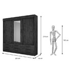 Guarda Roupa Casal 03 Portas De Correr E 09 Gavetas Olinda Va