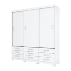 Guarda Roupa Casal 03 Portas Deslizantes 09 Gavetas Irlanda H