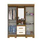 Guarda Roupa Casal 04 Portas 02 Gavetas Ego Briz