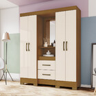 Guarda Roupa Casal 04 Portas 02 Gavetas Ego Briz