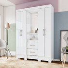 Guarda Roupa Casal 04 Portas 02 Gavetas Ego Briz