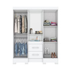 Guarda Roupa Casal 04 Portas 02 Gavetas Ego Briz