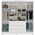 Guarda Roupa Casal 04 Portas Com Espelho 66510 Demobile