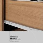 Guarda Roupa Casal 04 Portas Com Espelho 66510 Demobile