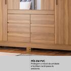 Guarda Roupa Casal 04 Portas Com Espelho 66510 Demobile