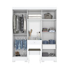 Guarda Roupa Casal 06 Portas 01 Banco 02 Gavetas Camarim Briz